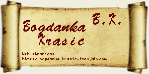 Bogdanka Krasić vizit kartica